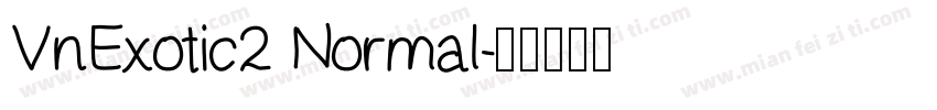 VnExotic2 Normal字体转换